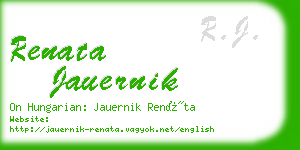 renata jauernik business card